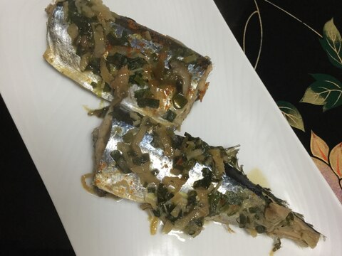 秋刀魚の韓国風煮物